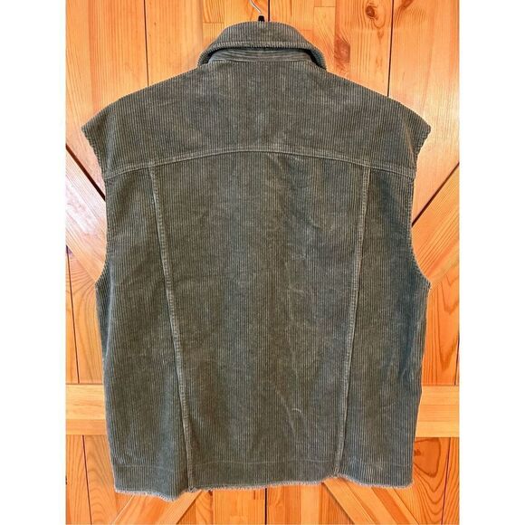 Zara Women’s Olive Corduroy Vest Gilet Size XS (4878) - Picture 7 of 7